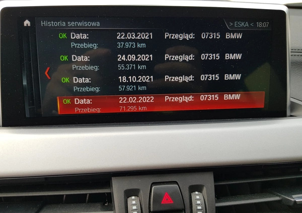 BMW X2 cena 102900 przebieg: 87000, rok produkcji 2020 z Kielce małe 379